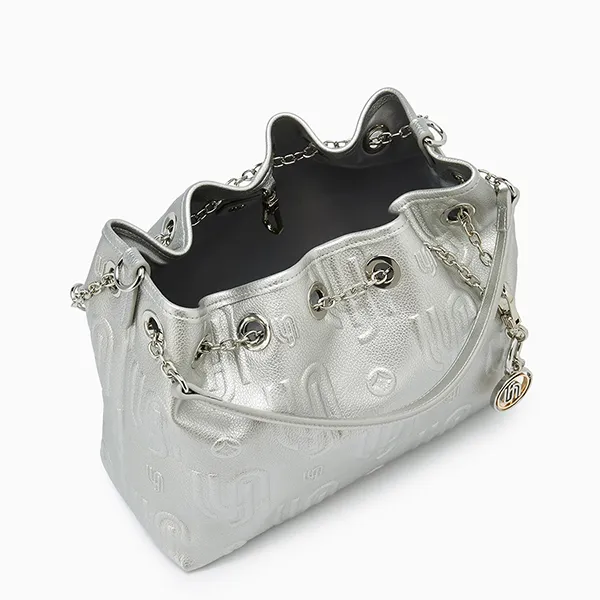 Túi Đeo Chéo Nữ Lyn Noel M Shoulder Bag Silver LL25FBM610 Màu Bạc - Túi xách - Vua Hàng Hiệu