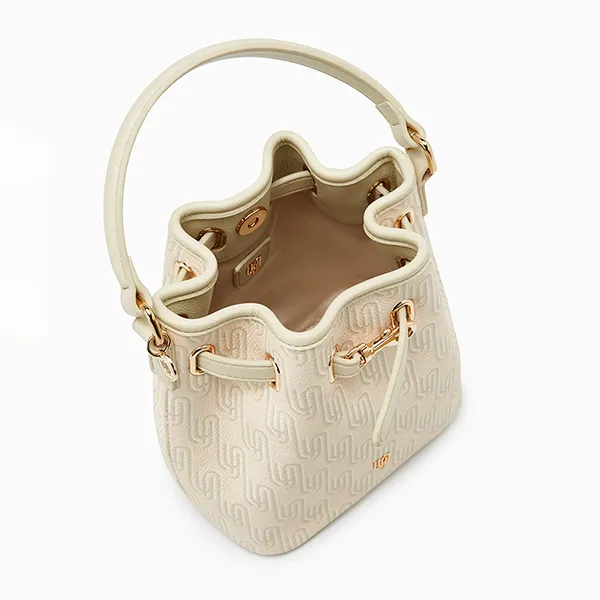 Túi Đeo Chéo Nữ Lyn Noel Mini Bucket Bag Light Printed Pink LL25FBM613 Màu Hồng Kem - Túi xách - Vua Hàng Hiệu