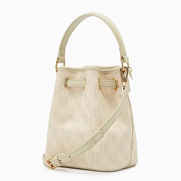 Túi Đeo Chéo Nữ Lyn Noel Mini Bucket Bag Light Printed Pink LL25FBM613 Màu Hồng Kem - Túi xách - Vua Hàng Hiệu