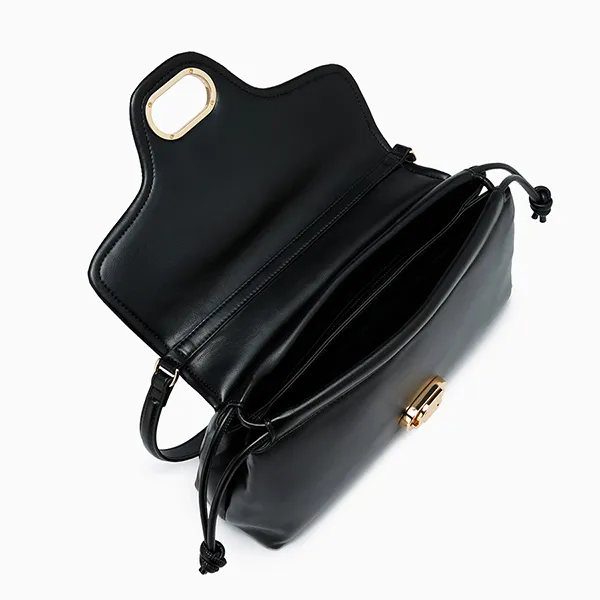 Túi Đeo Chéo Nữ Lyn Nyxia Infinite Puffy Crossbody Bag Black LL25CBM259 Màu Đen - Túi xách - Vua Hàng Hiệu