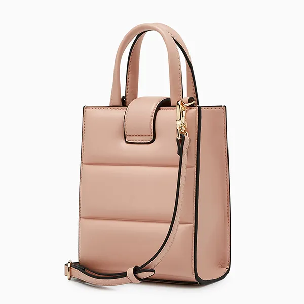 Túi Đeo Chéo Nữ Lyn Nyxia Infinite Puffy Mini Tote Bag Light Pink LL25CBM261 Màu Hồng