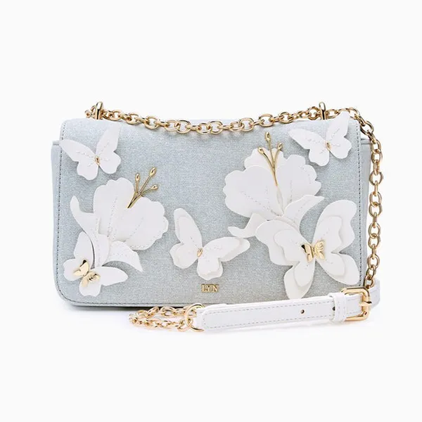 Túi Đeo Chéo Nữ Lyn Papier S Crossbody Bag Grey Variation 2 LL25CBS276 Màu Xám Xanh - Túi xách - Vua Hàng Hiệu