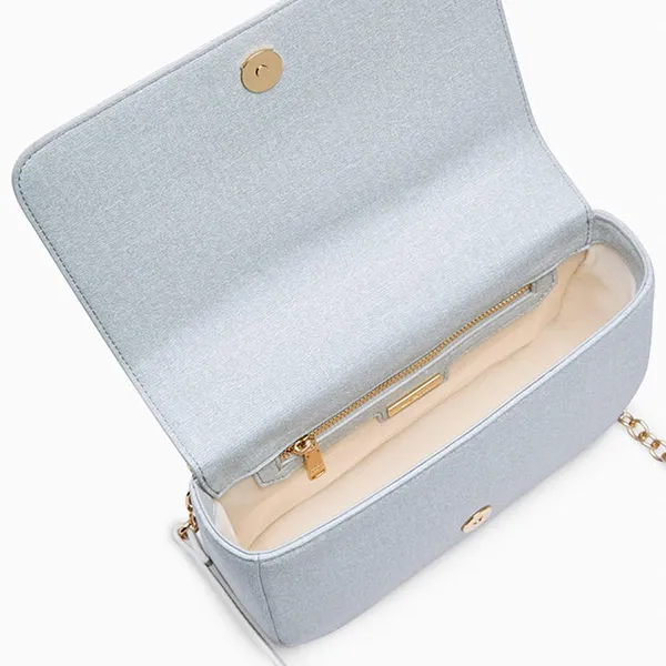 Túi Đeo Chéo Nữ Lyn Papier S Crossbody Bag Grey Variation 2 LL25CBS276 Màu Xám Xanh - Túi xách - Vua Hàng Hiệu
