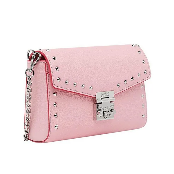 Túi Đeo Chéo Nữ MCM Millie Studded Park Avenue Crossbody Bag MYZ9SME15QB Màu Hồng