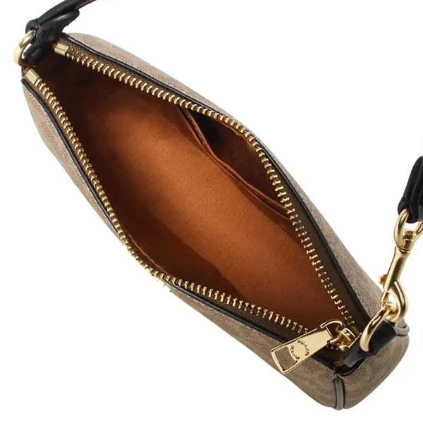 Túi Đeo Vai Coach Nolita 19 In Signature Canvas CW426 Im/ Tan/ Black Màu Nâu Be