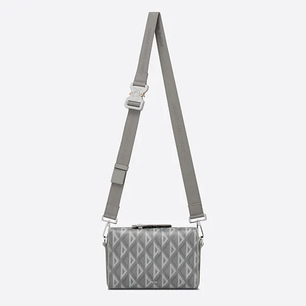 Túi Đeo Vai Nam Dior Lingot Pouch ‘Gray CD Diamond’ 1ADPO026CDP-H42E Màu Xám - Túi xách - Vua Hàng Hiệu