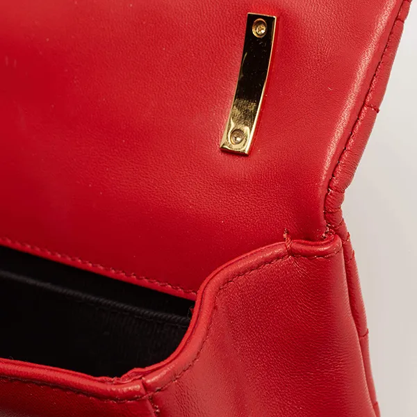 Túi Đeo Vai Nữ Burberry Red Quilted Leather Small Lola Chain Shoulder Bag Màu Đỏ - Túi xách - Vua Hàng Hiệu