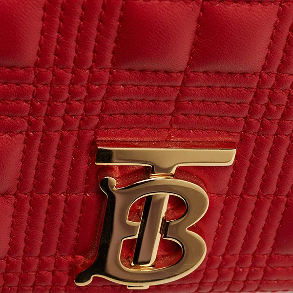 Túi Đeo Vai Nữ Burberry Red Quilted Leather Small Lola Chain Shoulder Bag Màu Đỏ - Túi xách - Vua Hàng Hiệu