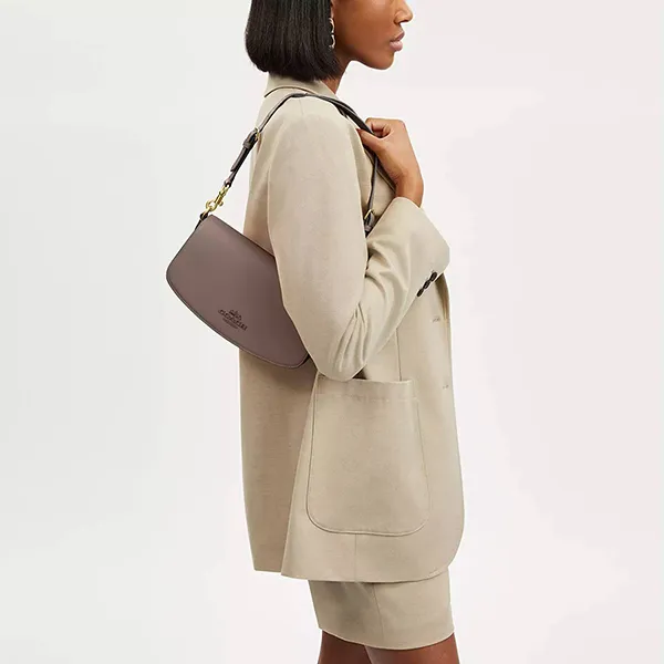 Túi Đeo Vai Nữ Coach Andrea Shoulder Bag CT768 Màu Nâu - Túi xách - Vua Hàng Hiệu