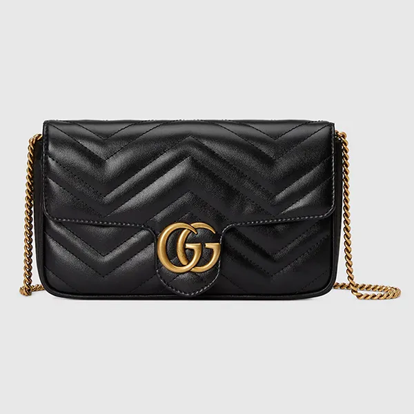 Túi Đeo Vai Nữ Gucci GG Marmont Shoulder Bag 751526 AACCE 1061 Màu Đen - Túi xách - Vua Hàng Hiệu