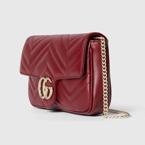 Túi Đeo Vai Nữ Gucci GG Marmont Shoulder Bag 751526 AADQM 6241 Màu Đỏ - Túi xách - Vua Hàng Hiệu