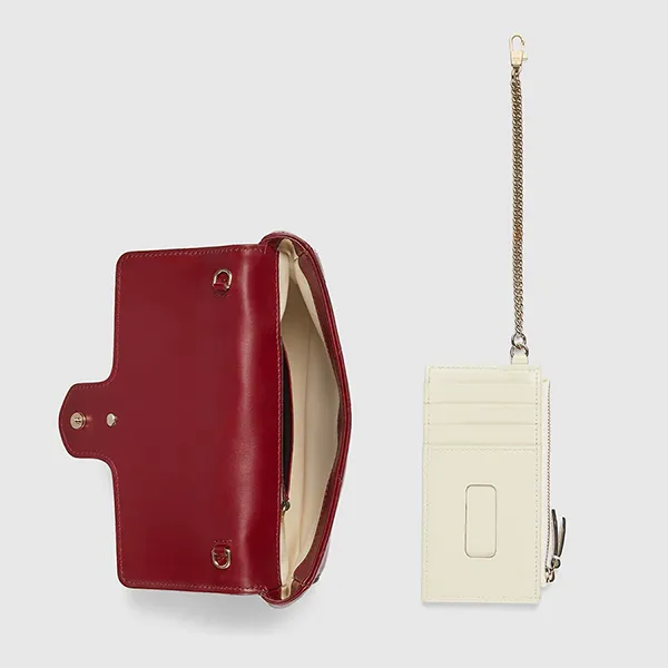 Túi Đeo Vai Nữ Gucci GG Marmont Shoulder Bag 751526 AADQM 6241 Màu Đỏ - Túi xách - Vua Hàng Hiệu