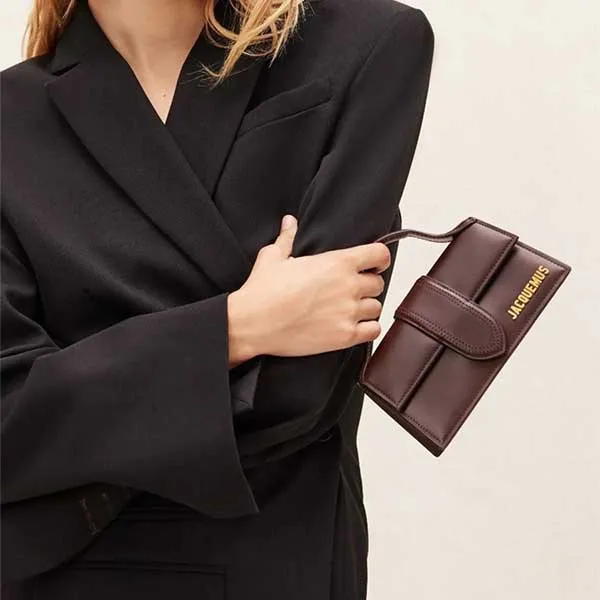 Túi Đeo Vai Nữ Jacquemus Le Bambino Dark Brown 213BA0063100 850 Màu Nâu Size 23 - Túi xách - Vua Hàng Hiệu