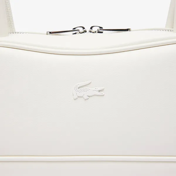 Túi Đeo Vai Nữ Lacoste Women's Lora Leather Shoulder Bag NF4697FO A56 Màu Trắng - Túi xách - Vua Hàng Hiệu