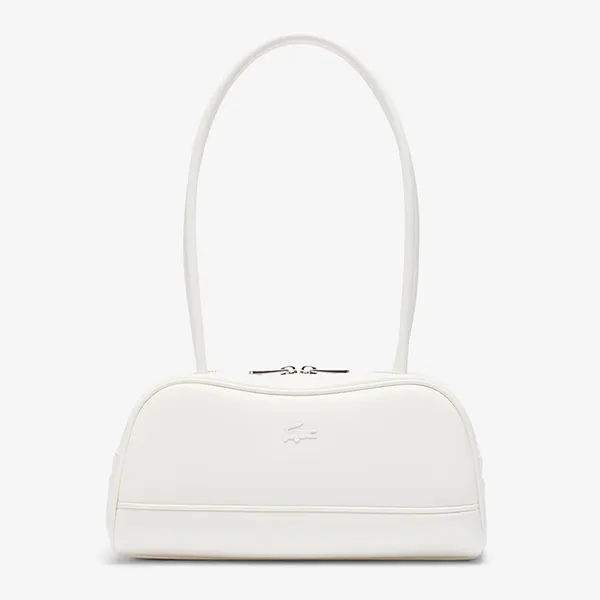 Túi Đeo Vai Nữ Lacoste Women's Lora Leather Shoulder Bag NF4697FO A56 Màu Trắng - Túi xách - Vua Hàng Hiệu