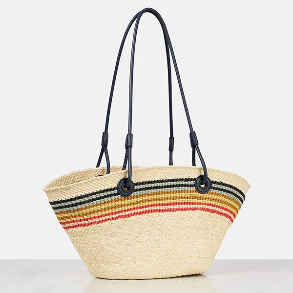 Túi Đeo Vai Nữ Loewe Paula's Ibiza Anagram Small Basket Bag Màu Be - Túi xách - Vua Hàng Hiệu