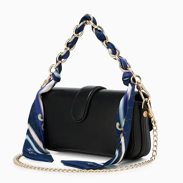 Túi Đeo Vai Nữ Lyn Artemis Flap Wallet On Chain - Black LL25CWF078 Màu Đen - Túi xách - Vua Hàng Hiệu