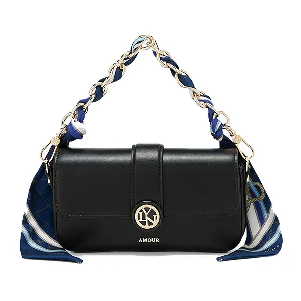 Túi Đeo Vai Nữ Lyn Artemis Flap Wallet On Chain - Black LL25CWF078 Màu Đen - Túi xách - Vua Hàng Hiệu