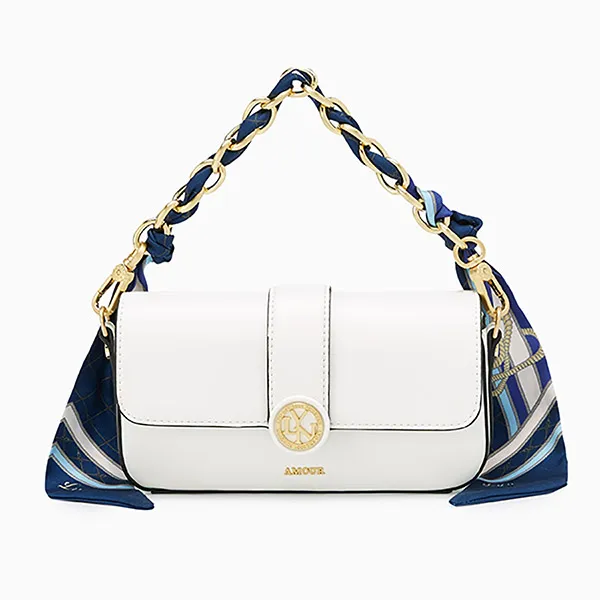 Túi Đeo Vai Nữ Lyn Artemis Flap Wallet On Chain - White LL25CWF078 Màu Trắng - Túi xách - Vua Hàng Hiệu