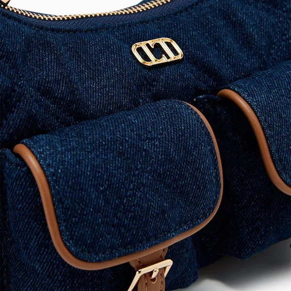Túi Đeo Vai Nữ Lyn Autumn Denim Shoulder Bag Blue Variation 2 LL25FBT683 Màu Xanh Đậm - Túi xách - Vua Hàng Hiệu
