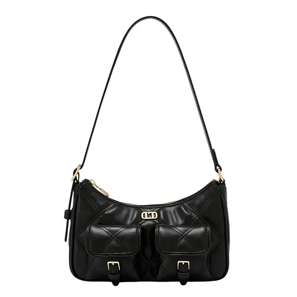 Túi Đeo Vai Nữ Lyn Autumn Shoulder Bag Black LL25FBT673 Màu Đen