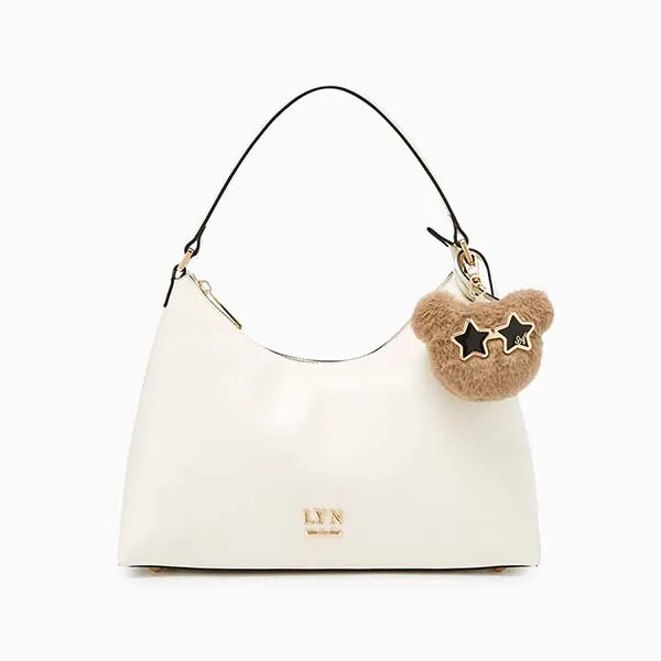 Túi Đeo Vai Nữ Lyn Betzy S Shoulder Bag - Ivory LL25FBF048 Màu Trắng Kem - Túi xách - Vua Hàng Hiệu