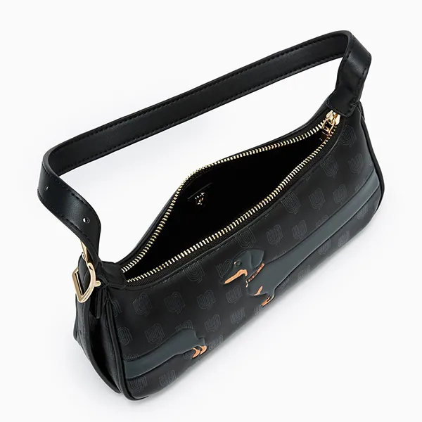 Túi Đeo Vai Nữ Lyn Blossom Infinite S Shoulder Bag Printed Black LL25FBM026 Màu Đen - Túi xách - Vua Hàng Hiệu