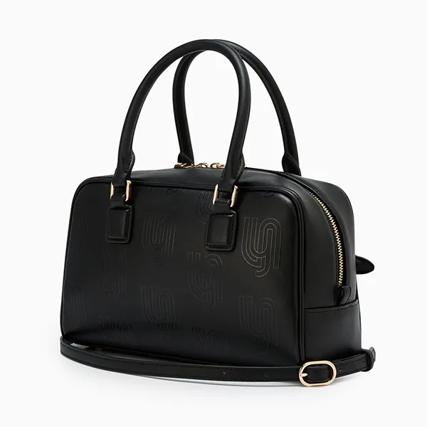 Túi Đeo Vai Nữ Lyn Blossom Infinite Shoulder Bag Printed Black LL25FBM027 Màu Đen