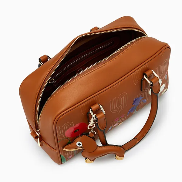 Túi Đeo Vai Nữ Lyn Blossom Infinite Shoulder Bag Printed Brown LL25FBM027 Màu Nâu - Túi xách - Vua Hàng Hiệu