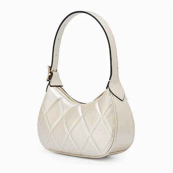 Túi Đeo Vai Nữ Lyn Dahlia S Shoulder Bag Light Glitter Beige LL25CBF097 Màu Be