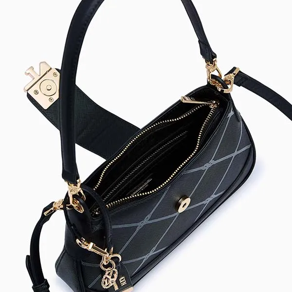 Túi Đeo Vai Nữ Lyn Dasha Shoulder Bag - Black LL25CBF295 Màu Đen - Túi xách - Vua Hàng Hiệu