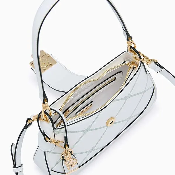 Túi Đeo Vai Nữ Lyn Dasha Shoulder Bag - Ivory LL25CBF295 Màu Trắng Kem - Túi xách - Vua Hàng Hiệu