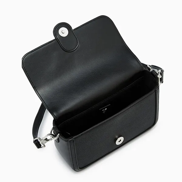 Túi Đeo Vai Nữ Lyn Davin Infinite Flap Shoulder Bag Black LL25SBM978 Màu Đen - Túi xách - Vua Hàng Hiệu