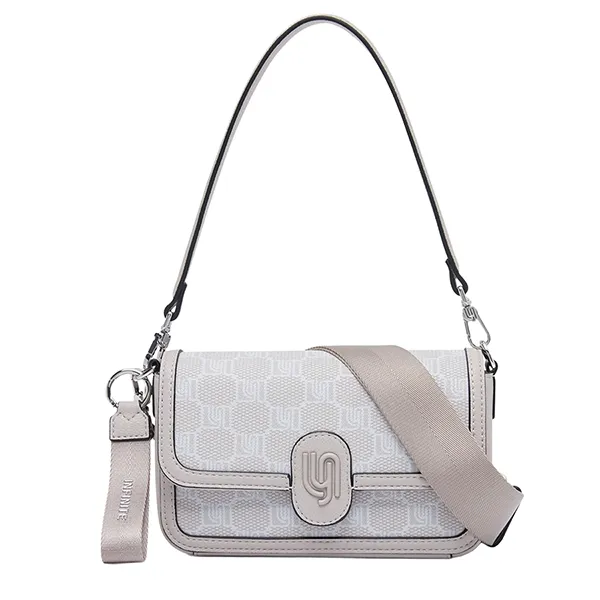 Túi Đeo Vai Nữ Lyn Davin Infinite Flap Shoulder Bag Off White LL25SBM978 Màu Trắng - Túi xách - Vua Hàng Hiệu