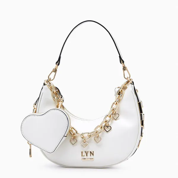 Túi Đeo Vai Nữ Lyn Diva Sweetheart S Handbag Ivory LL25CBF089 Màu Trắng - Túi xách - Vua Hàng Hiệu