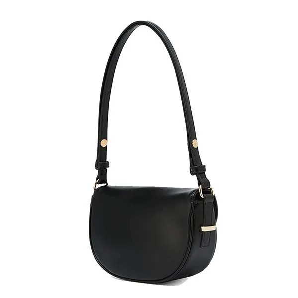 Túi Đeo Vai Nữ Lyn Flora Shoulder Bag - Black LL25CBF133 Màu Đen - Túi xách - Vua Hàng Hiệu