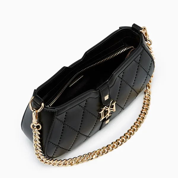 Túi Đeo Vai Nữ Lyn Galas Quilt S Shoulder Bag Black LL25SBS320 Màu Đen - Túi xách - Vua Hàng Hiệu