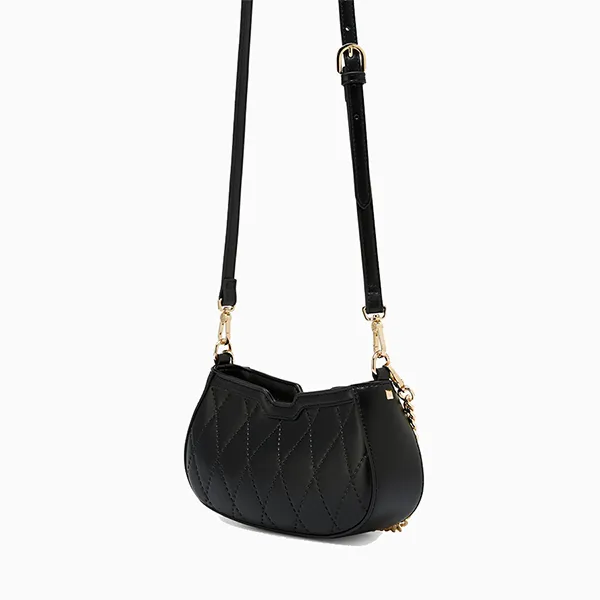 Túi Đeo Vai Nữ Lyn Galas Quilt S Shoulder Bag Black LL25SBS320 Màu Đen - Túi xách - Vua Hàng Hiệu