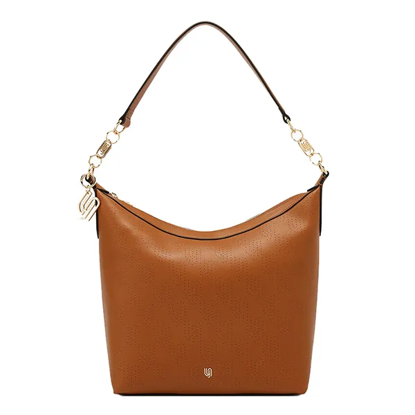 Túi Đeo Vai Nữ Lyn Genevieve Infinite Hobo Shoulder Bag Brown LL25FBM022 Màu Nâu