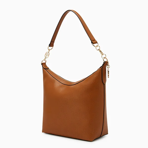 Túi Đeo Vai Nữ Lyn Genevieve Infinite Hobo Shoulder Bag Brown LL25FBM022 Màu Nâu