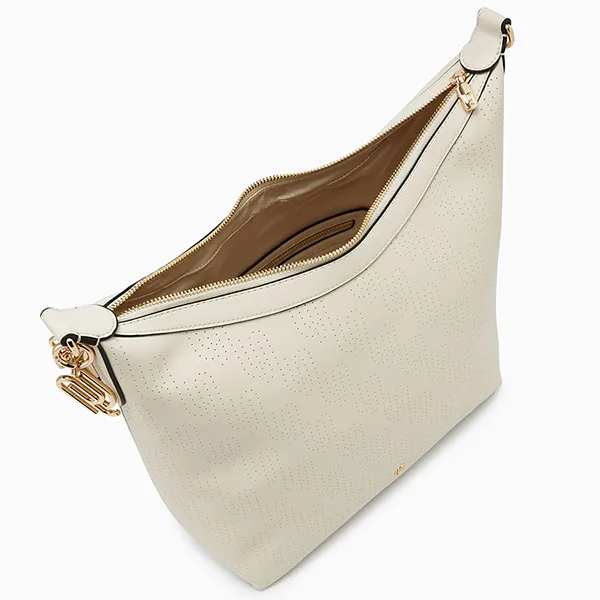 Túi Đeo Vai Nữ Lyn Genevieve Infinite Hobo Shoulder Bag Off White LL25FBM022 Màu Trắng