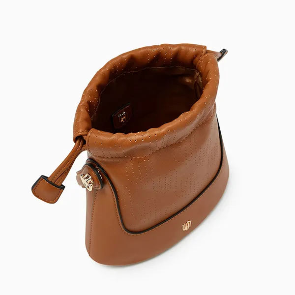 Túi Đeo Vai Nữ Lyn Genevieve Infinite Mini Bucket Bag Brown LL25FBM024 Màu Nâu