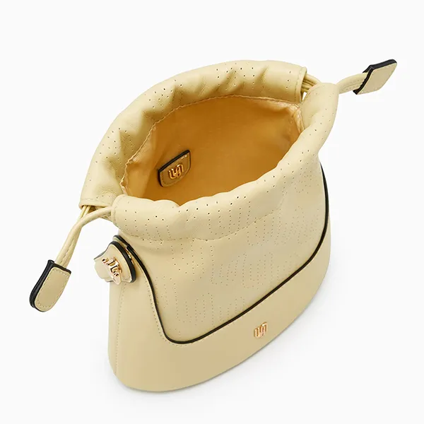 Túi Đeo Vai Nữ Lyn Genevieve Infinite Mini Bucket Bag Yellow LL25FBM024 Màu Vàng