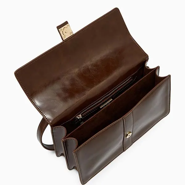 Túi Đeo Vai Nữ Lyn Imiko L Shoulder Bag - Tortoise LL25FBT645 Màu Nâu - Túi xách - Vua Hàng Hiệu