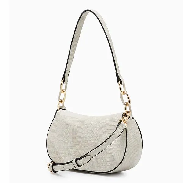 Túi Đeo Vai Nữ Lyn Ivar Shoulder Bag - White Variation 2 LL25FBF034 Màu Trắng - Túi xách - Vua Hàng Hiệu