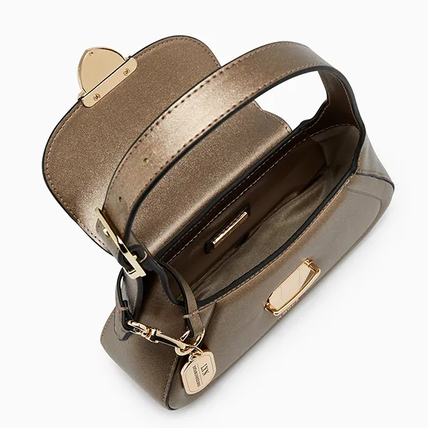 Túi Đeo Vai Nữ Lyn Lena Mini Shoulder Bag Gold Variation 2 LL25CBF103 Màu Nâu - Túi xách - Vua Hàng Hiệu