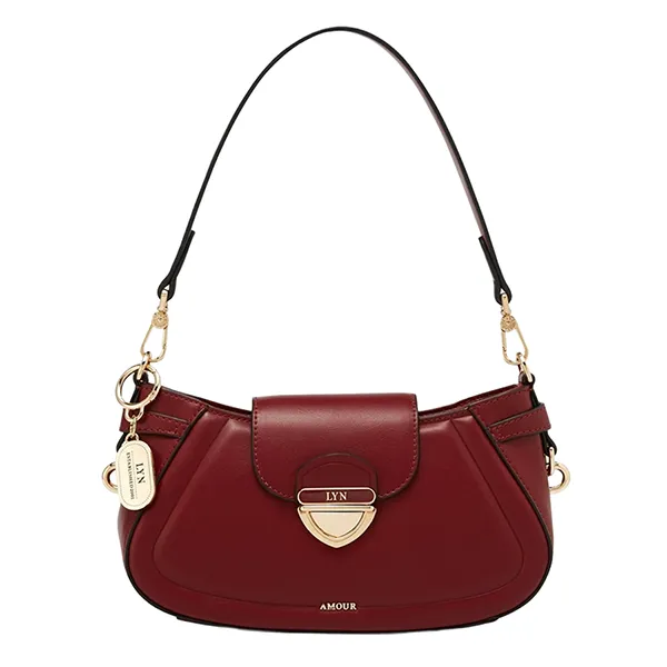 Túi Đeo Vai Nữ Lyn Lena S Shoulder Bag Dark Red LL25CBF104 Màu Đỏ - Túi xách - Vua Hàng Hiệu