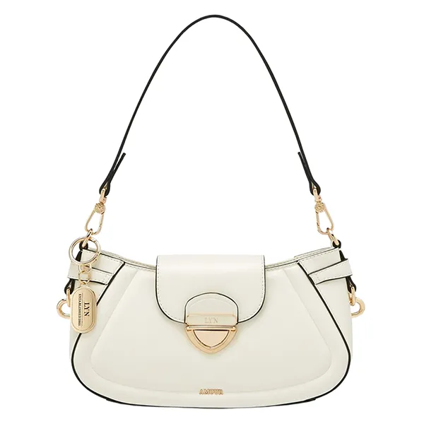 Túi Đeo Vai Nữ Lyn Lena S Shoulder Bag Ivory LL25CBF104 Màu Trắng - Túi xách - Vua Hàng Hiệu