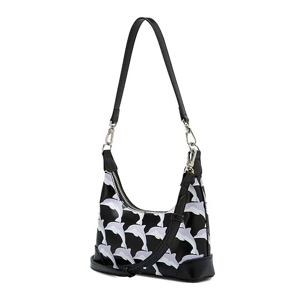 Túi Đeo Vai Nữ Lyn Nikko S Shoulder Bag - Black LL25CBF968 Màu Đen - Túi xách - Vua Hàng Hiệu