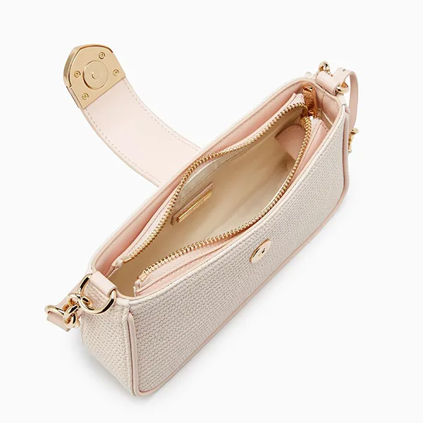Túi Đeo Vai Nữ Lyn Ray Raw S Shoulder Bag Light Pink LL25SBS330 Màu Hồng Nhạt